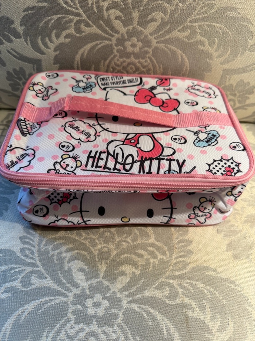 New Hello Kitty Kids lunch Bag - Pink and White Insulated New in a bag